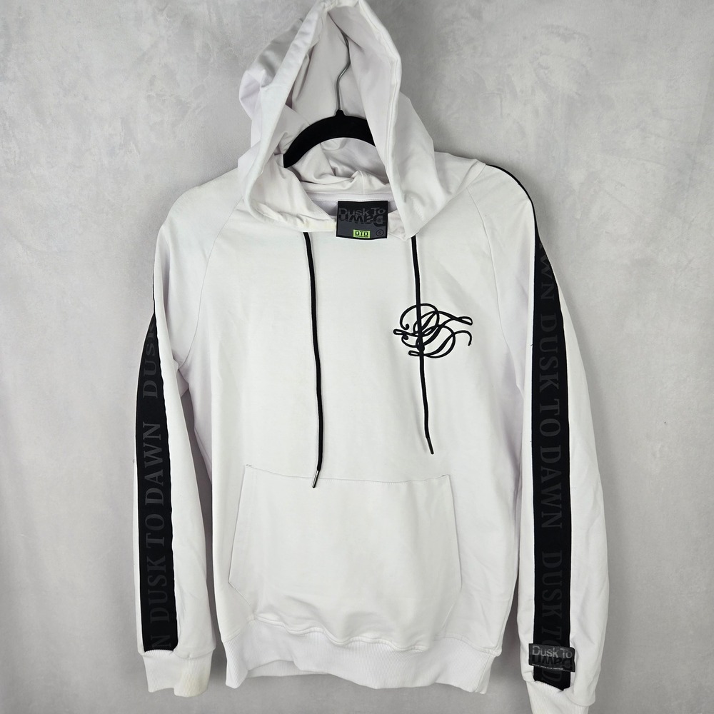 Dusk To Dawn Streetwear Tape Logo Hoodie Sweatshirt Unisex S London UIrban Style